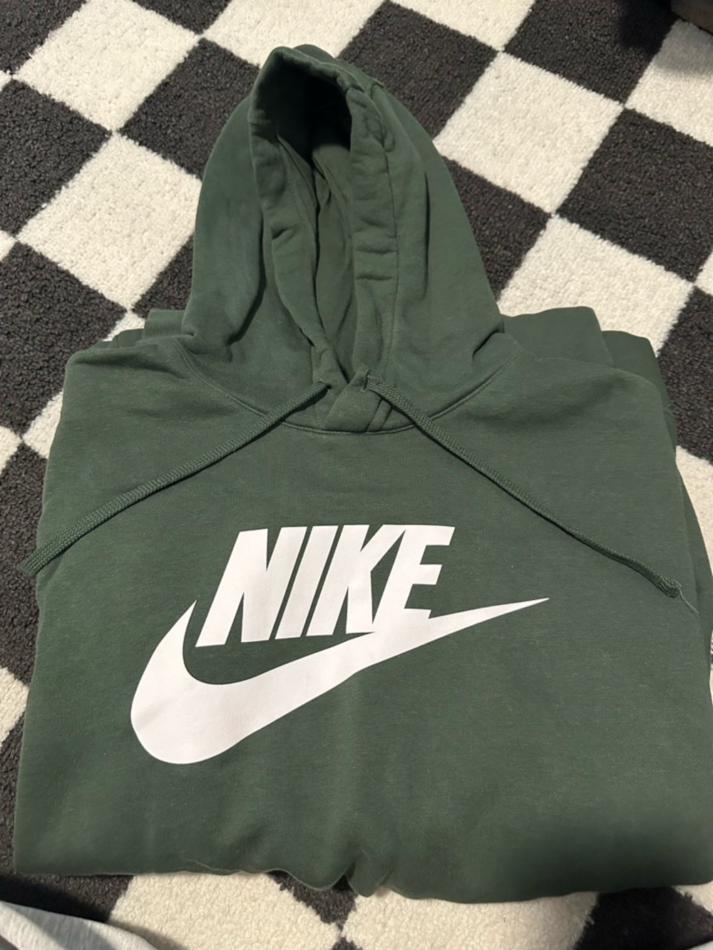 Nike Green Hoodie with White Logo